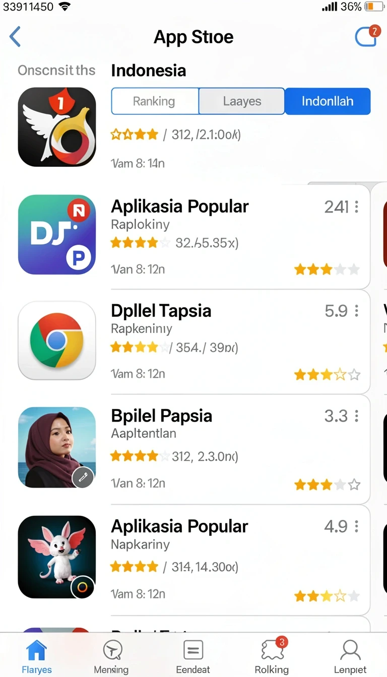 Tampilan utama aplikasi Review Aplikasi kerangwin yang intuitif dan efisien.